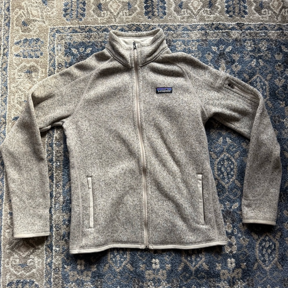 Patagonia Heathered Gray Zip-Up Fleece